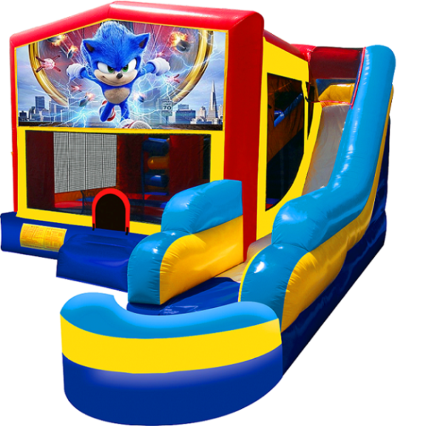 7 IN 1 SONIC THE HEDGEHOG (water slide with landing pool) - Combos