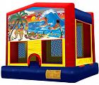TROPICAL PARADISE 2 IN 1 JUMPER - basketball hoop included