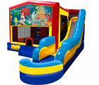LITTLE MERMAID 7 IN 1 COMBO - water slide with landing pool