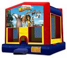 MADAGASCAR 2 IN 1 BOUNCE HOUSE - basketball hoop included