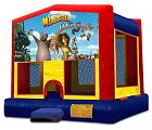 MADAGASCAR 2 IN 1 BOUNCE HOUSE (basketball hoop included)