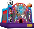 SPORTS USA BOUNCE HOUSE (basketball hoop inlcuded)