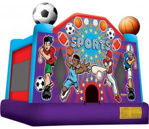 SPORTS USA BOUNCE HOUSE - basketball hoop inlcuded